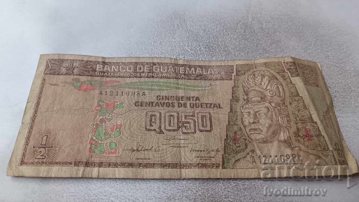 Guatemala 1/2 quetzal 1992