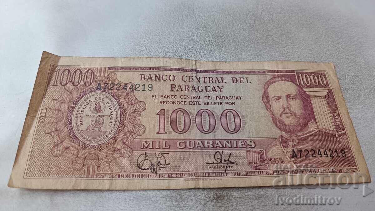 Paraguay 1000 guarani