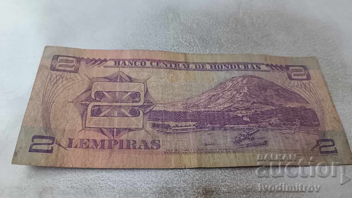 Honduras 2 Lempiras 1993 with price 4.85 BGN | € 2.48