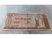 Γουιάνα 10 δολάρια 1992