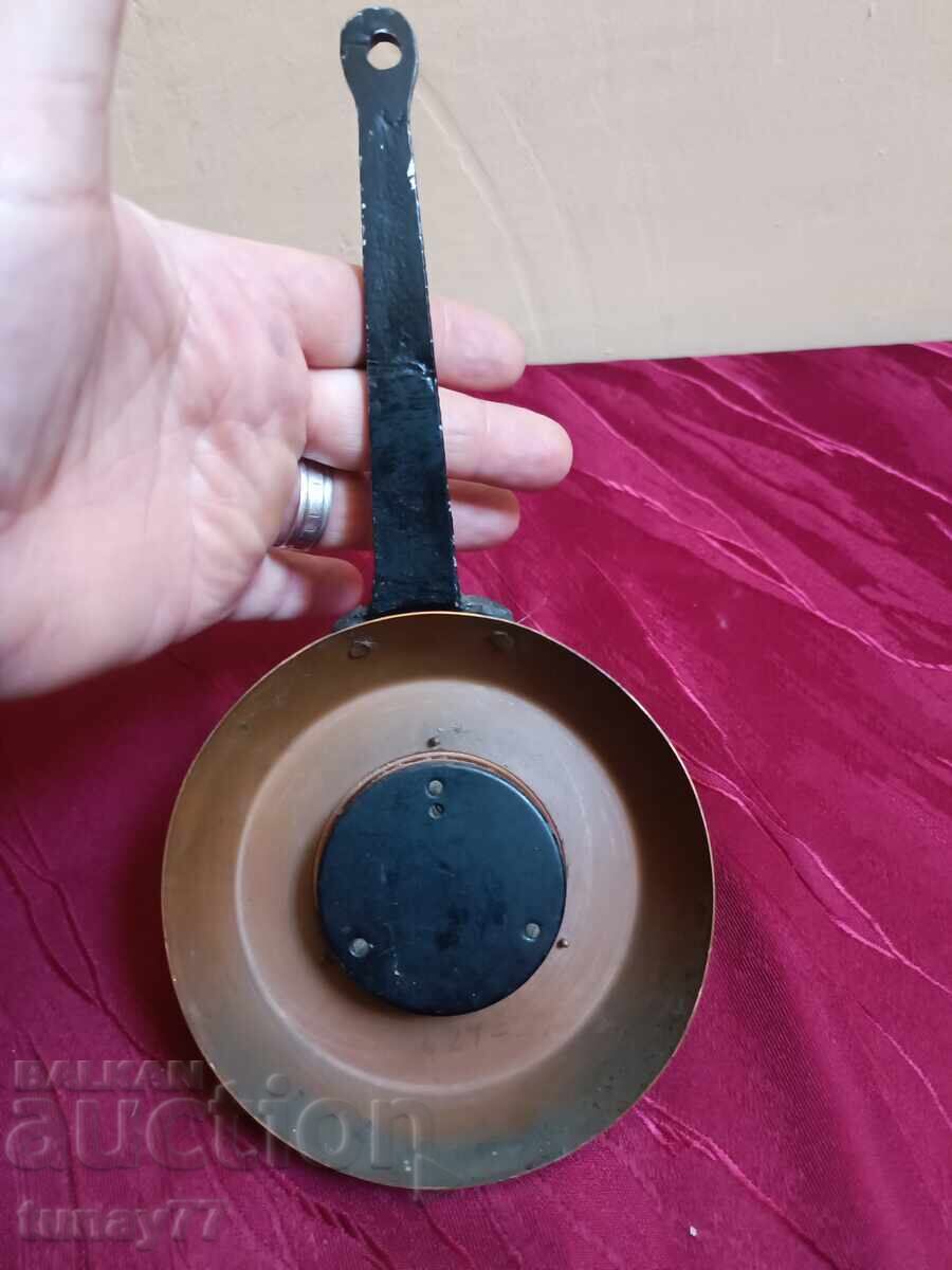 Auction Vintage barometer copper tray antique Auction Vintage barometer copper tray antique