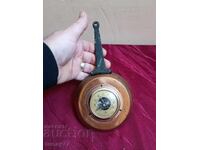 Vintage barometer copper tray antique