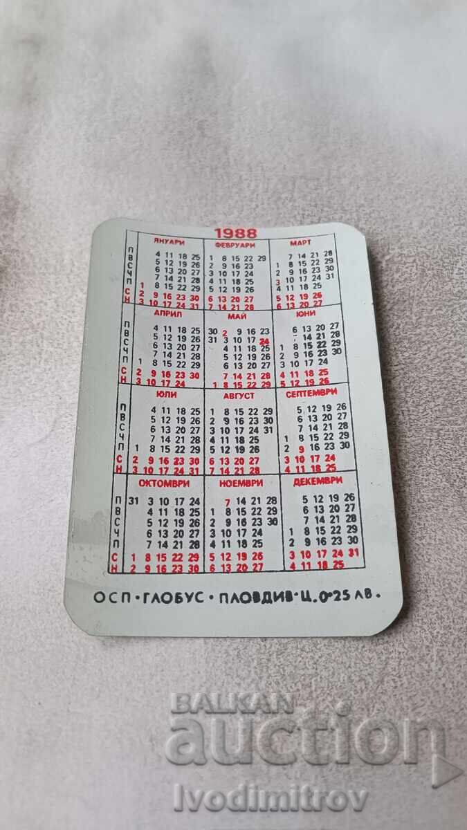 Alley Calendar, Pedestrians Only, 1988 with price 1.45 BGN | € 0.74