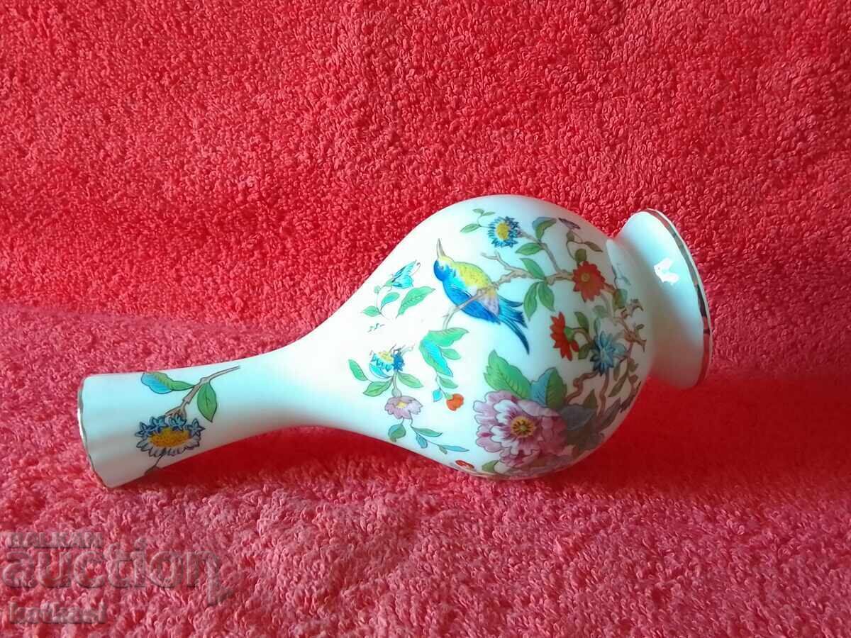 Όμορφη πορσελάνινη βάζα ENGLAND AYNSLEY επιχρύσωση - 6 Όμορφη πορσελάνινη βάζα ENGLAND AYNSLEY επιχρύσωση - 6