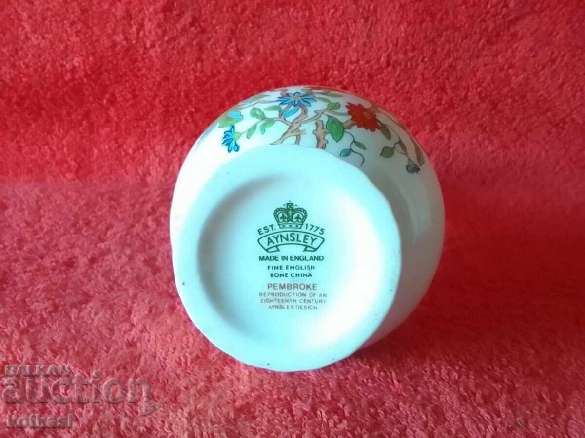 Όμορφη πορσελάνινη βάζα ENGLAND AYNSLEY επιχρύσωση - 7 Όμορφη πορσελάνινη βάζα ENGLAND AYNSLEY επιχρύσωση - 7