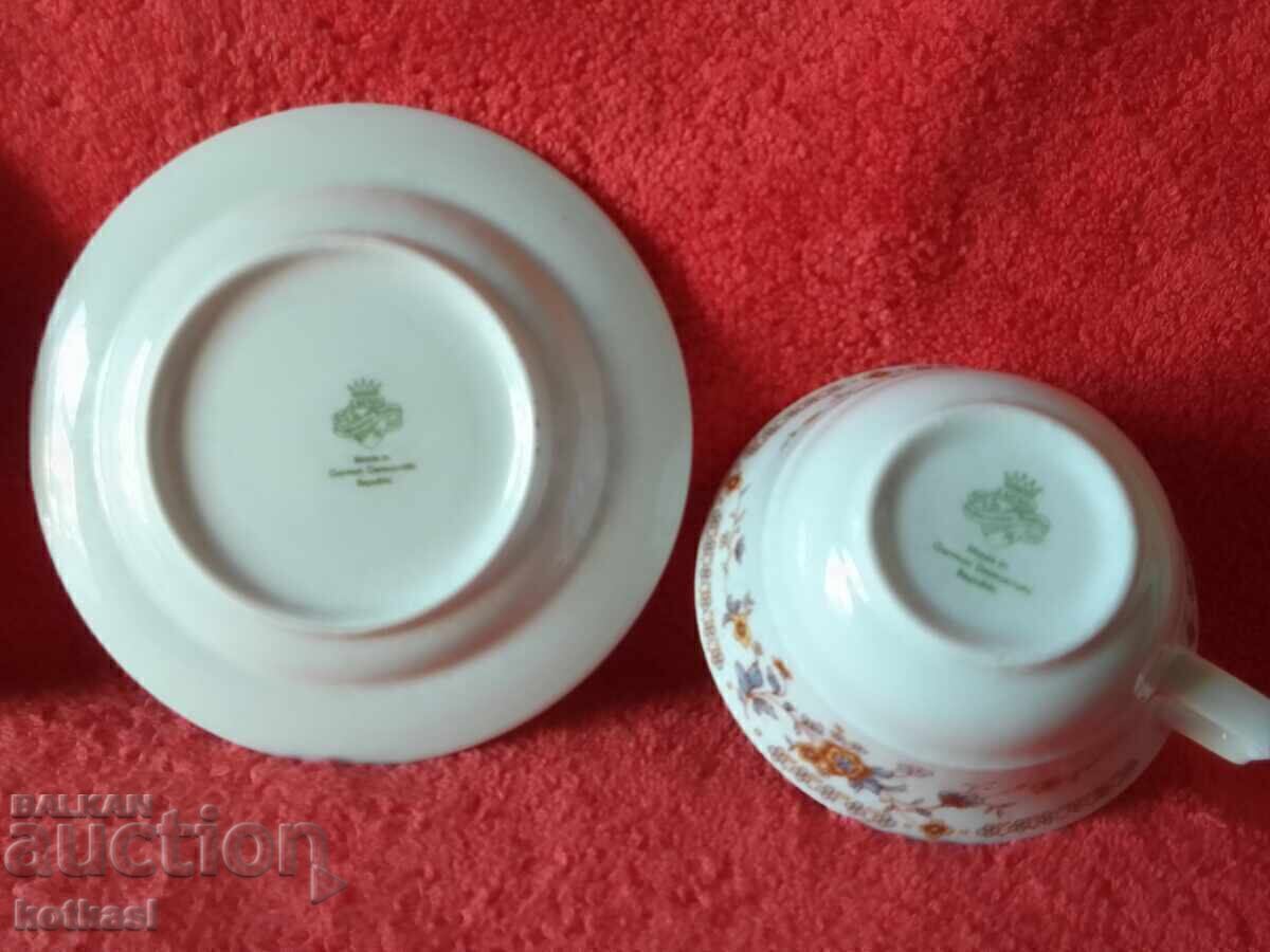 Delivery of Star Trio Set JLMENAU - Cup, 2 Plates Germany GDR