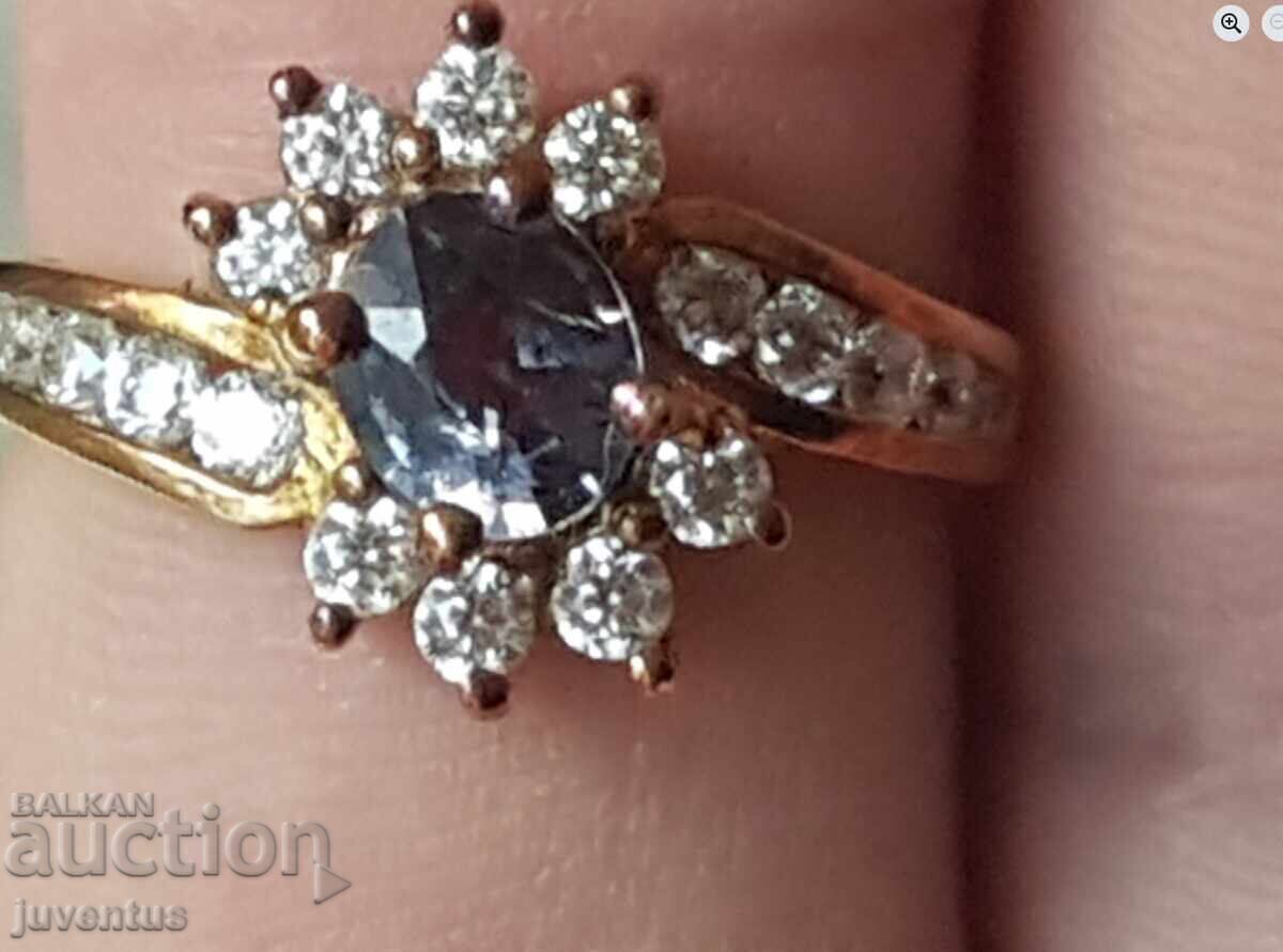 ΑΡΓΥΡΟ ΔΑΧΤΥΛΙΔΙ ΜΕ ΒΙΟΛΕΤΙ ΣΠΙΝΕΛΙ (ΜΙΑΝΜΑΡ) - 7