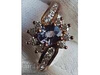 INE DE ARGINT CU SPINEL VIOLET (MYANMAR)