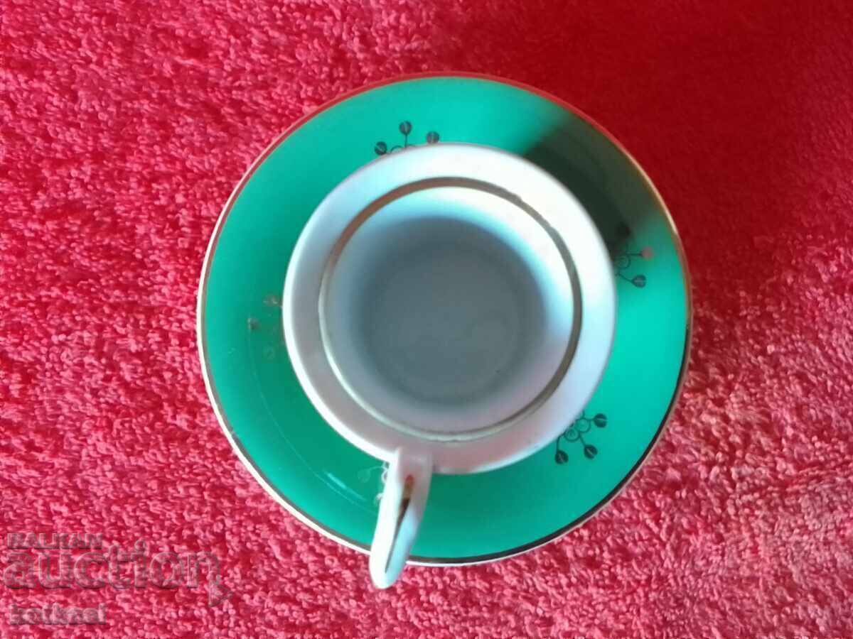 Star Double Porcelain Set Moka - Cup, Saucer Germany GDR - 6