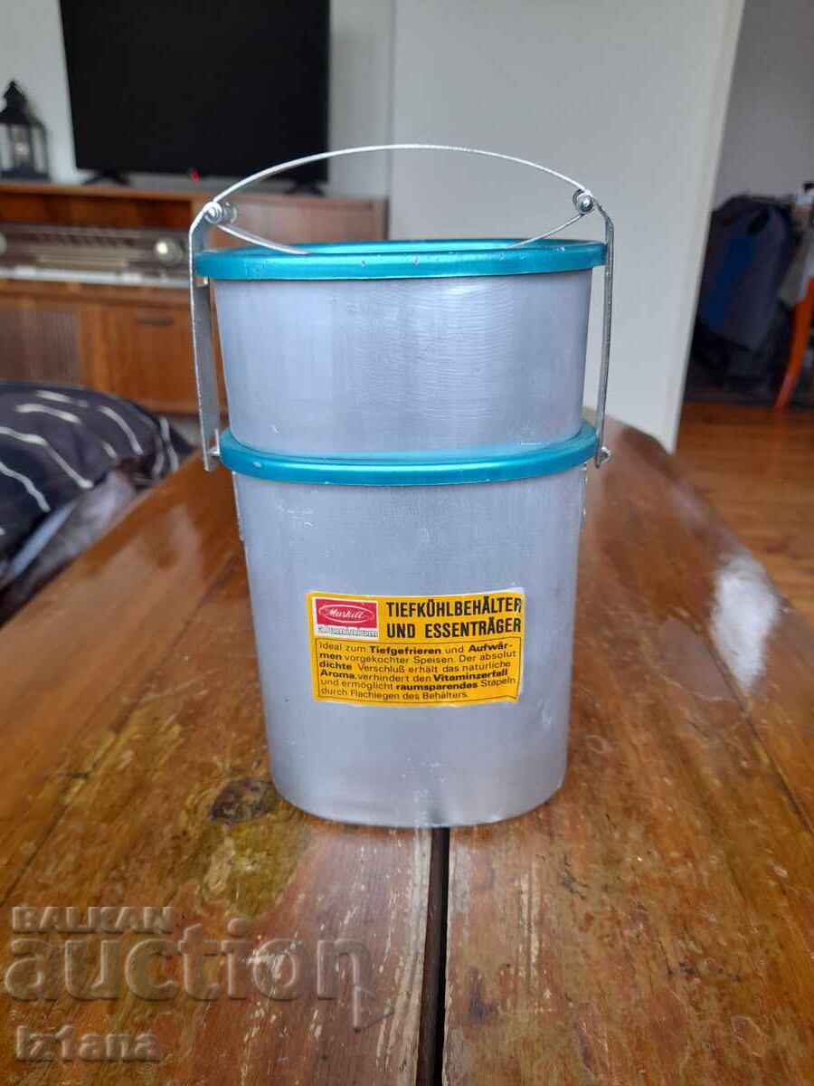 Old aluminum food containers