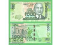 (¯`'•.¸ MALAVI 1000 kvacha 2012 UNC ¸.•'´¯)