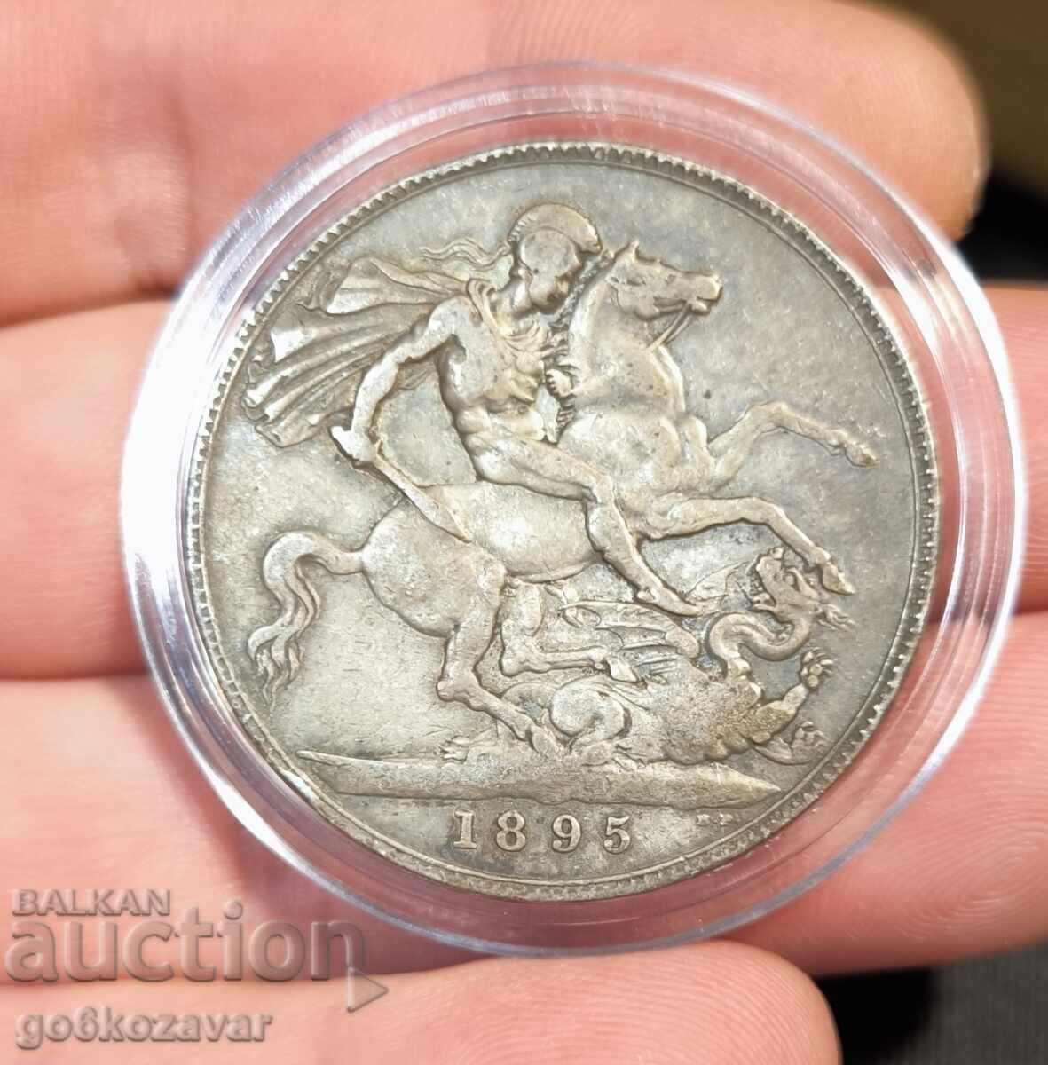 United Kingdom Crown! 1895 Silver! Rare! with price € 125.00 | 244.48 BGN