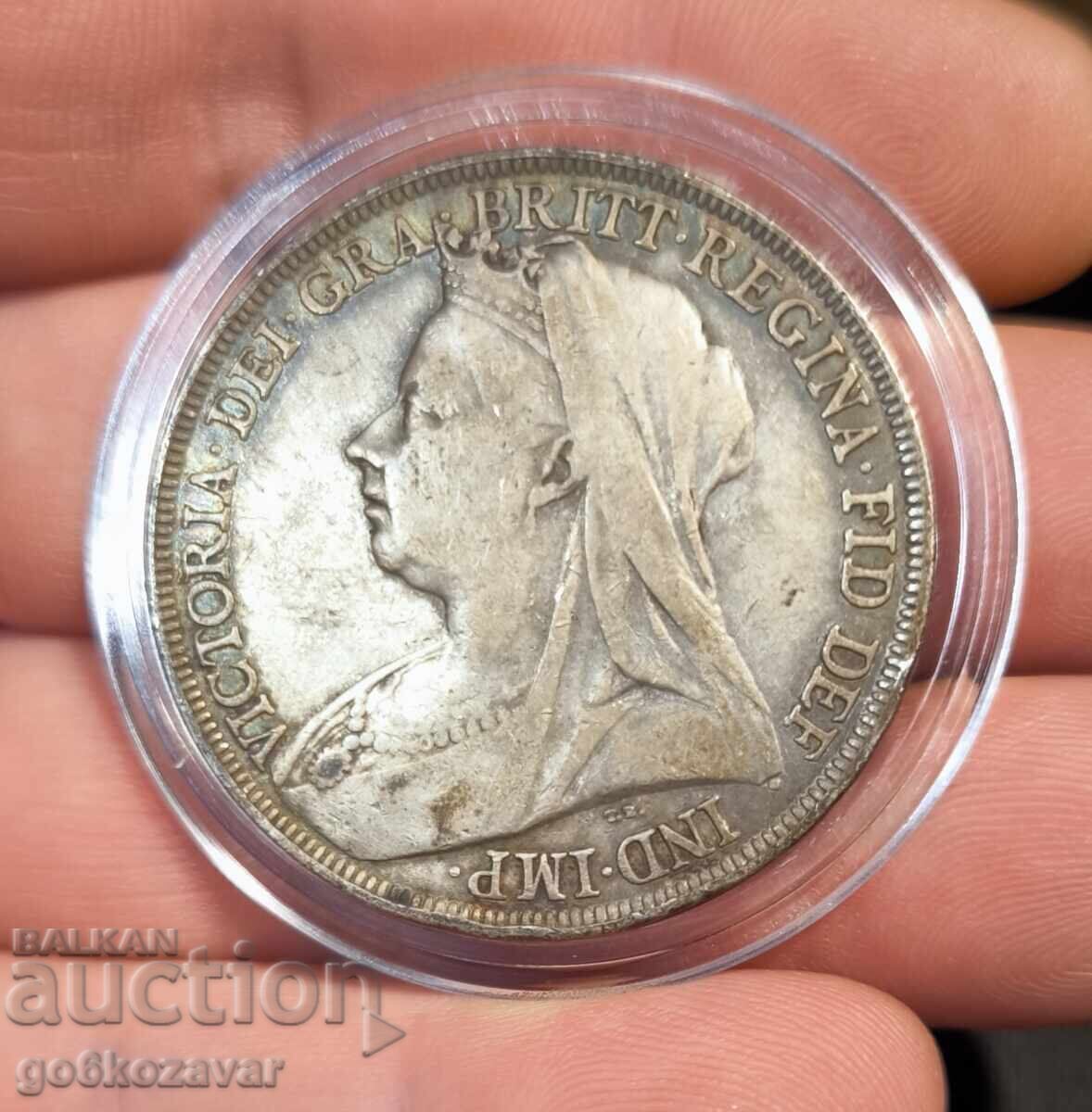 United Kingdom Crown! 1895 Silver! Rare!