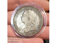 United Kingdom Crown! 1895 Silver! Rare!