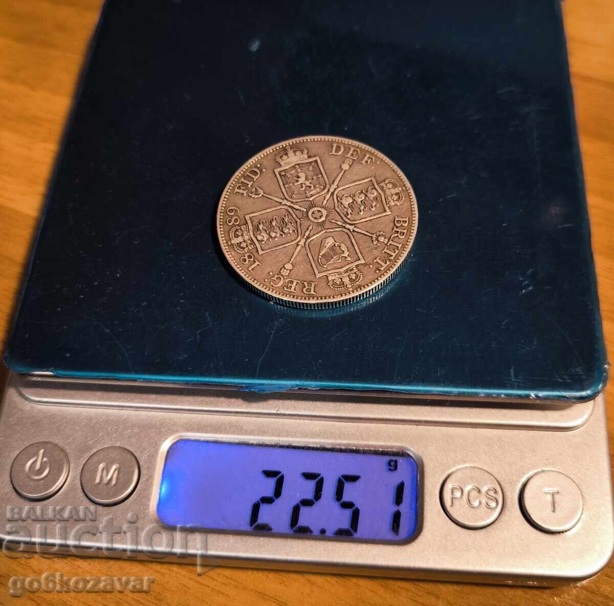 Δημοπρασία Ηνωμένο Βασίλειο 4 σελίνια (διπλό φλορίνι) 1889 Ασήμι ! Δημοπρασία Ηνωμένο Βασίλειο 4 σελίνια (διπλό φλορίνι) 1889 Ασήμι !