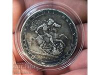 Marea Britanie Coroană Crown ! 1819 Argint ! Rară !