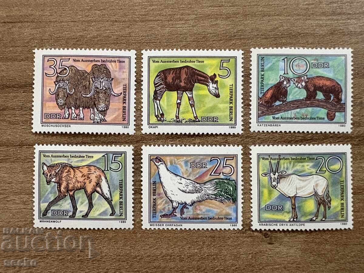 GDR - Endangered Animals (1980) MNH