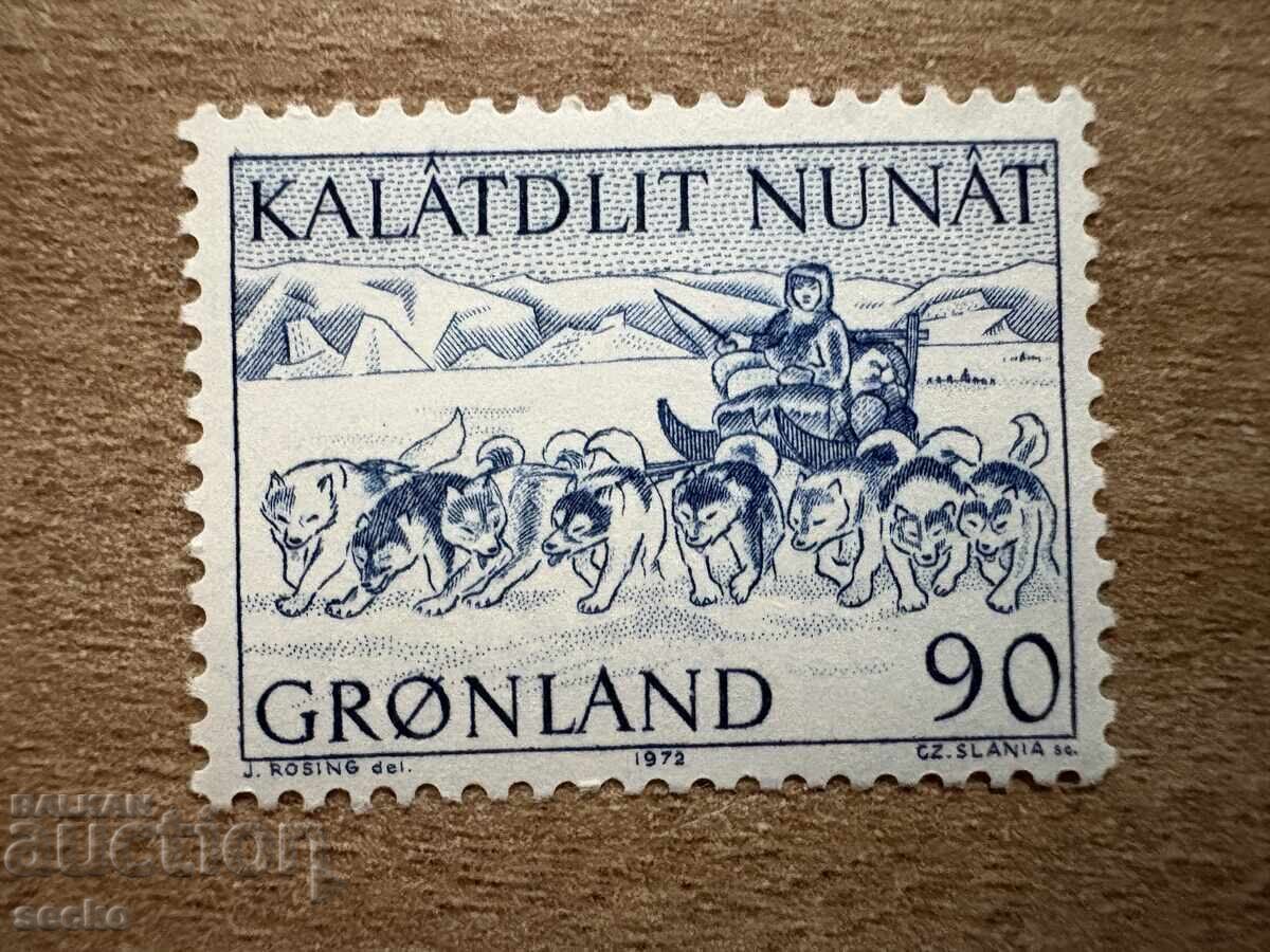 Гренландия - Превоз на поща в Гренландия (1972) MNH