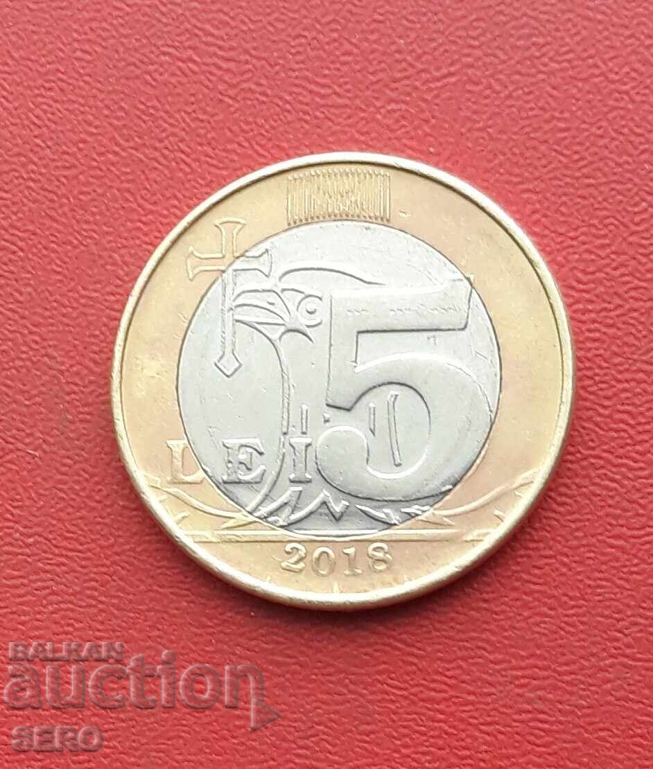 Moldova - 5 Lei 2018 Moldova - 5 Lei 2018