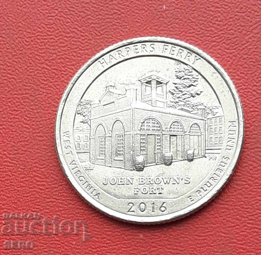 USA - 1/4 Dollar 2016 P - Philadelphia - State of West Virginia USA - 1/4 Dollar 2016 P - Philadelphia - State of West Virginia