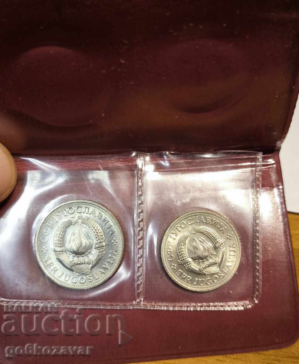 Τραπεζικό σετ, 2 + 5 Δηνάρια "FAO" 1970g. Γιουγκοσλαβία UNC με τιμή 8.20 BGN | € 4.19 Τραπεζικό σετ, 2 + 5 Δηνάρια "FAO" 1970g. Γιουγκοσλαβία UNC με τιμή 8.20 BGN | € 4.19
