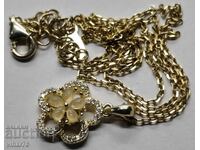 Pandantiv din argint cu placare cu aur