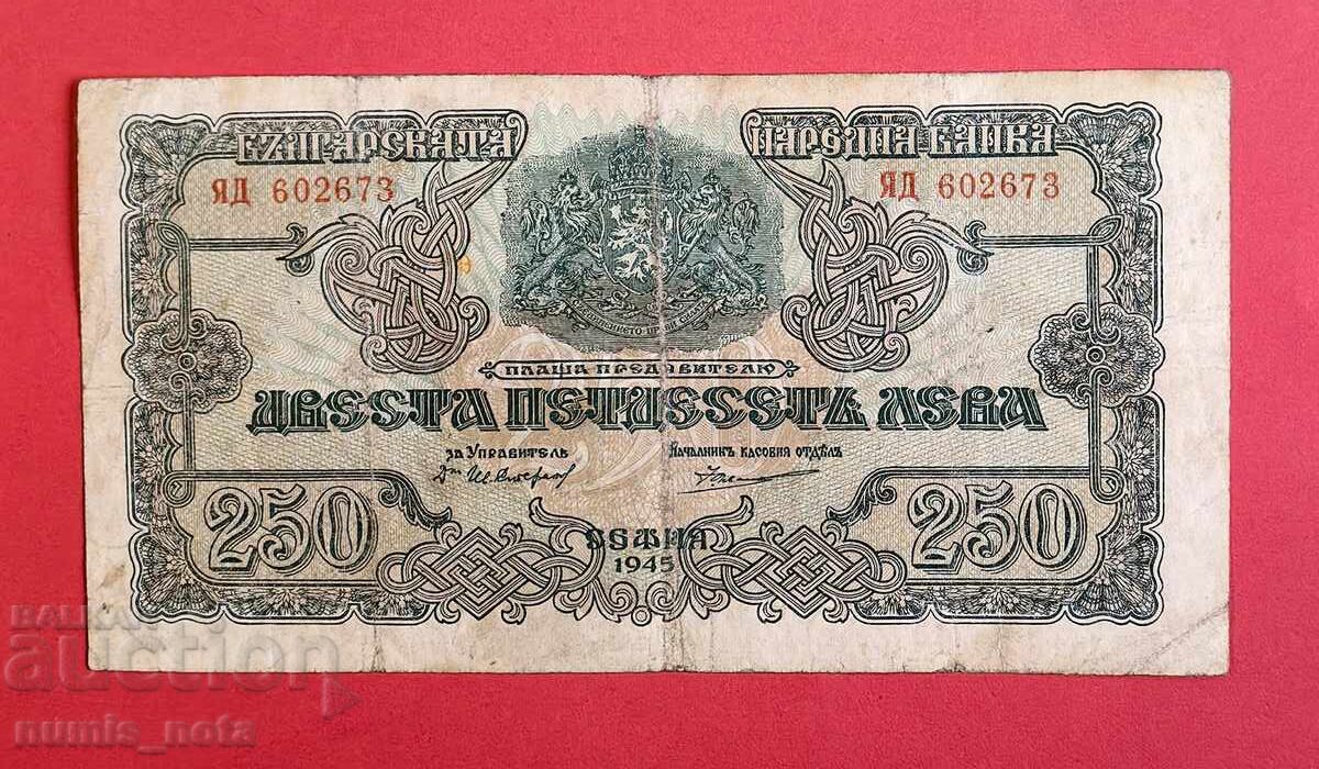 250 leva 1945 seria YAD - start de la 1 st 250 leva 1945 seria YAD - start de la 1 st