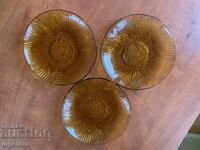 FARFURIE STICLĂ ORNAMENTE RELIEF COLECȚIE COLORATĂ - 3 BUC