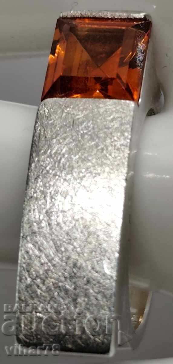 Inel de argint cu safir - 7