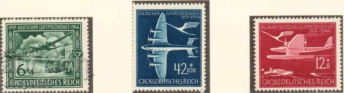 1944. Германия. 25-годишнината на въздушната поща. 1944. Германия. 25-годишнината на въздушната поща.