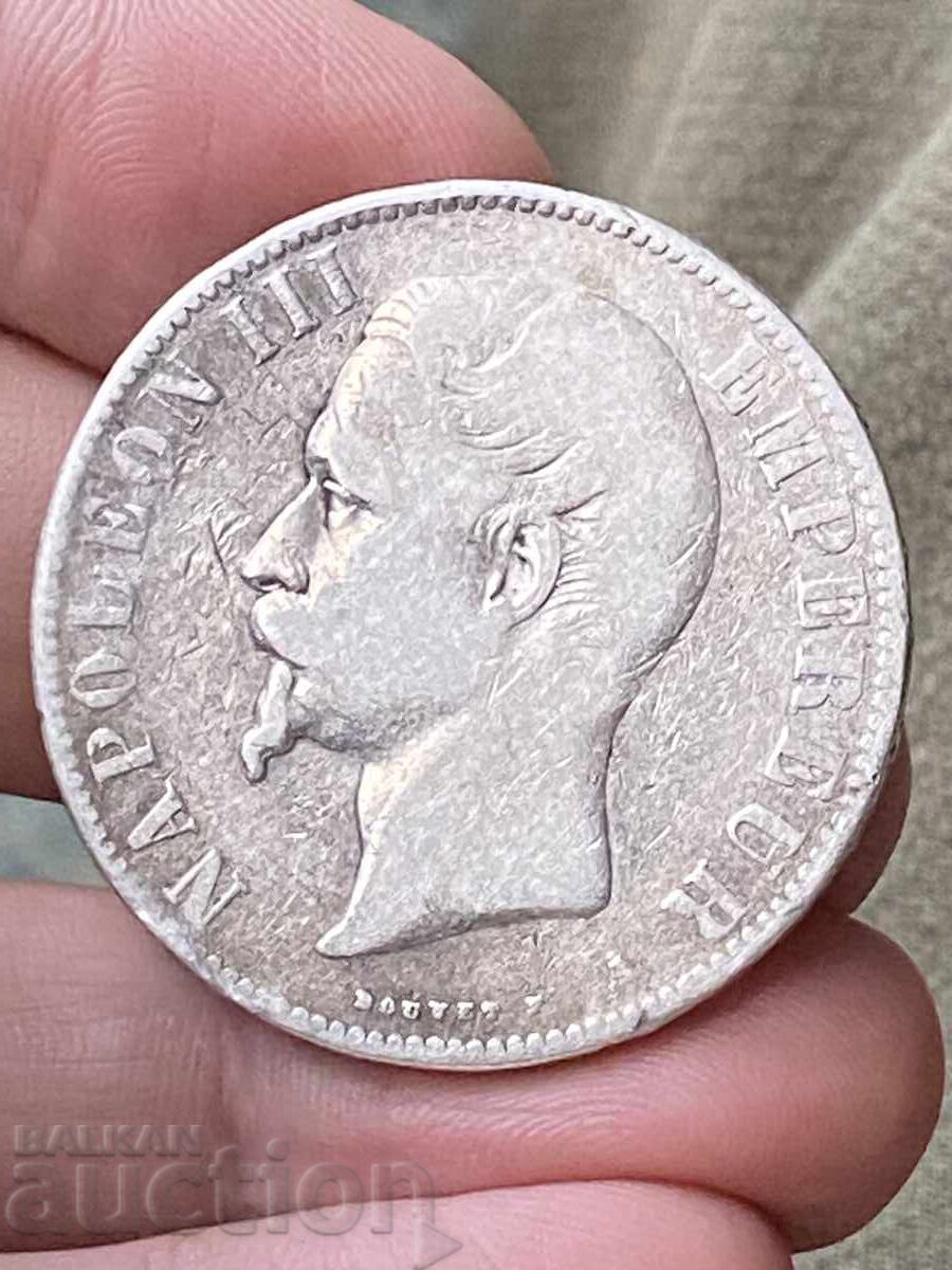 France 5 Francs 1855 Napoleon III Silver France 5 Francs 1855 Napoleon III Silver