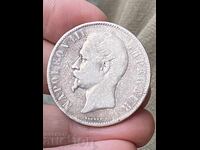France 5 Francs 1855 Napoleon III Silver