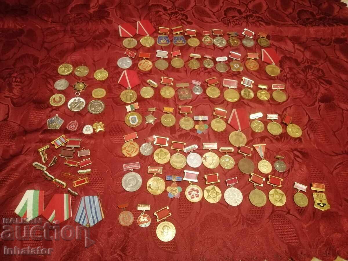 70 τμχ Σοβιετικά Βουλγαρικά Μετάλλια και Σήματα 70 τμχ Σοβιετικά Βουλγαρικά Μετάλλια και Σήματα