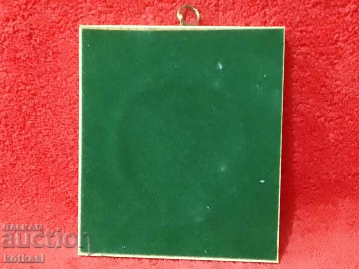 Стара миниатюрна картина цвете - 5