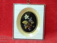 Old miniature painting flower