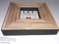 CADRU NOU. LEMN, STICLA