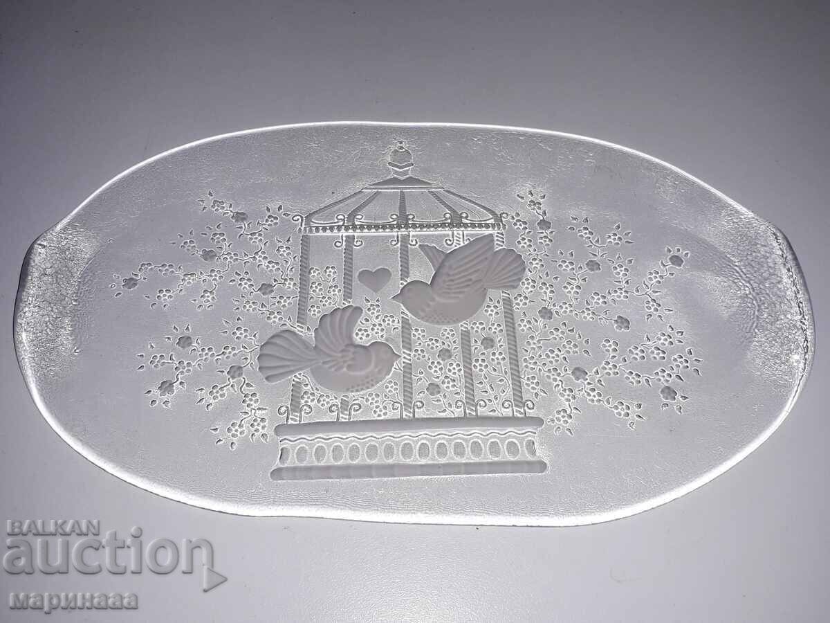 Auction  TABLE. TRAY. TEMPERED GLASS