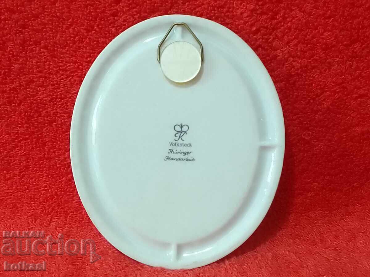 Painting of flowers on porcelain VOLKSTEDT Thuringia, handmade - 6