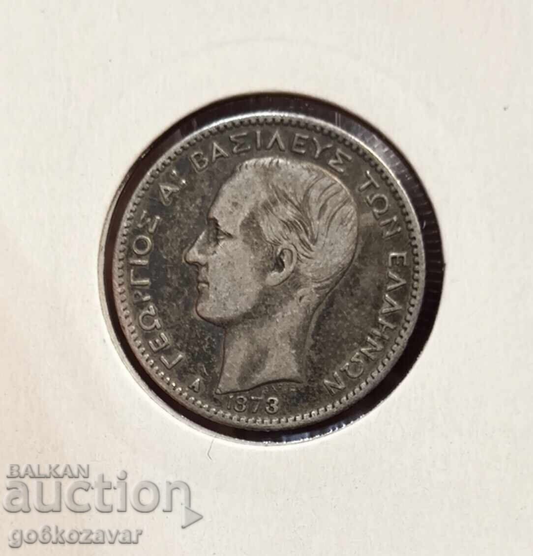 Гърция 1 драхма 1873г Сребро ! Рядка ! с цена 55.00 лв. | € 28.12