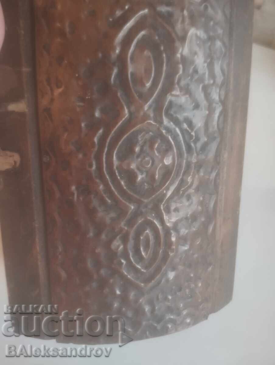 Wooden chest with brass fittings with price 7.00 BGN | € 3.58