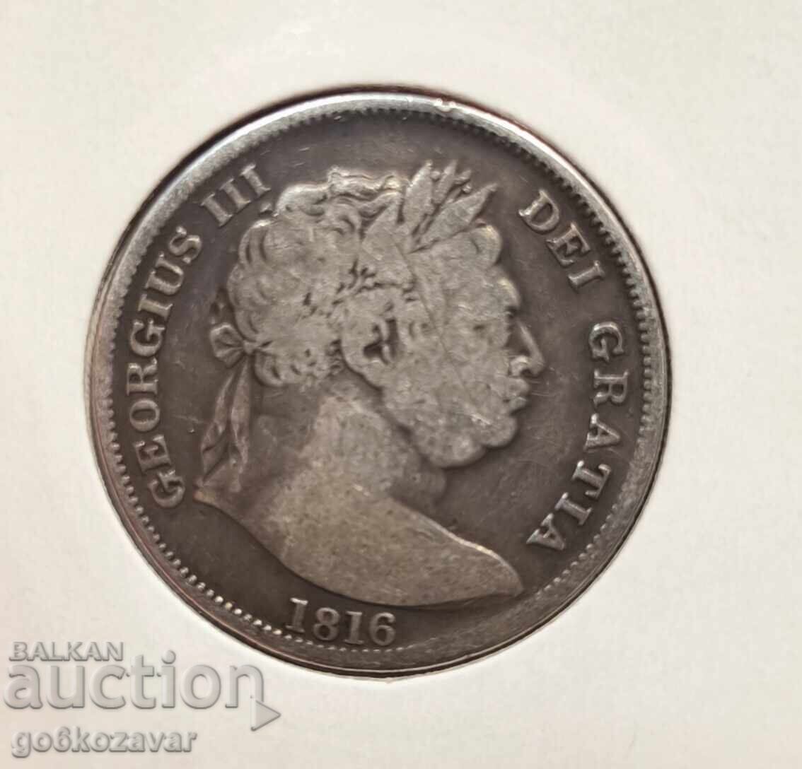 Великобритания 1/2 Корона,Краун 1816г Сребро рядка ! RR с цена 90.00 лв. | € 46.02 Великобритания 1/2 Корона,Краун 1816г Сребро рядка ! RR с цена 90.00 лв. | € 46.02