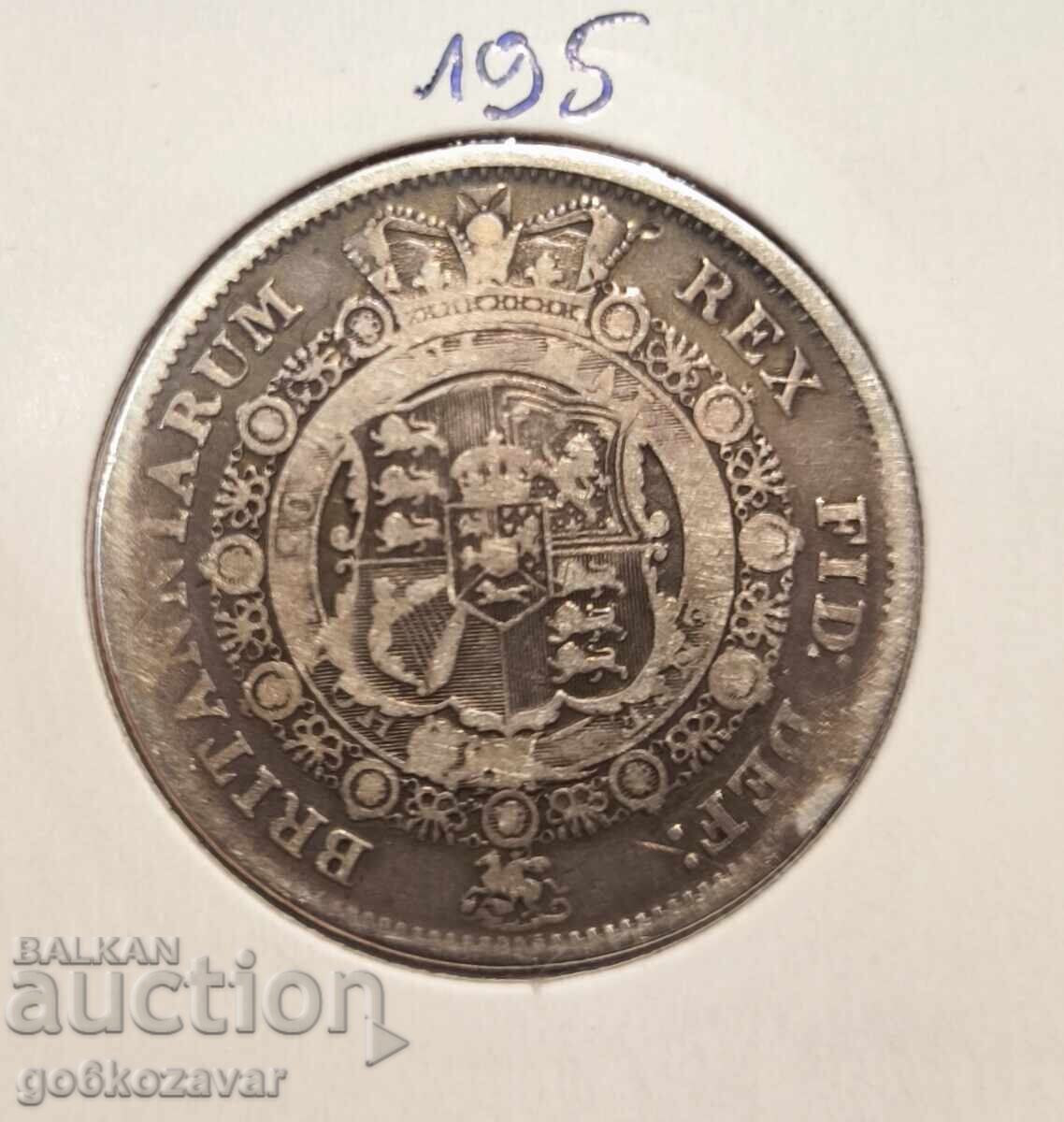 Великобритания 1/2 Корона,Краун 1816г Сребро рядка ! RR Великобритания 1/2 Корона,Краун 1816г Сребро рядка ! RR