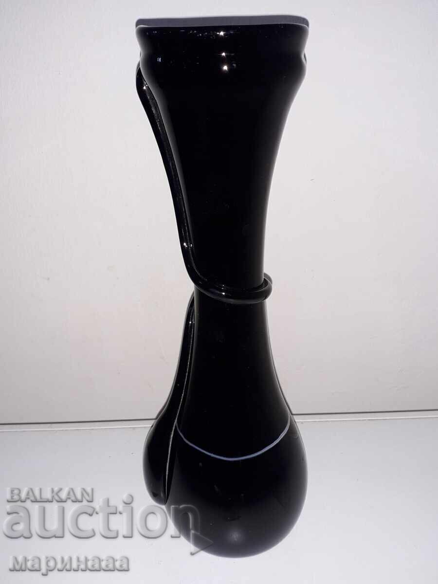 Auction  MASSIVE TALL VASE. BG. BLOWN GLASS