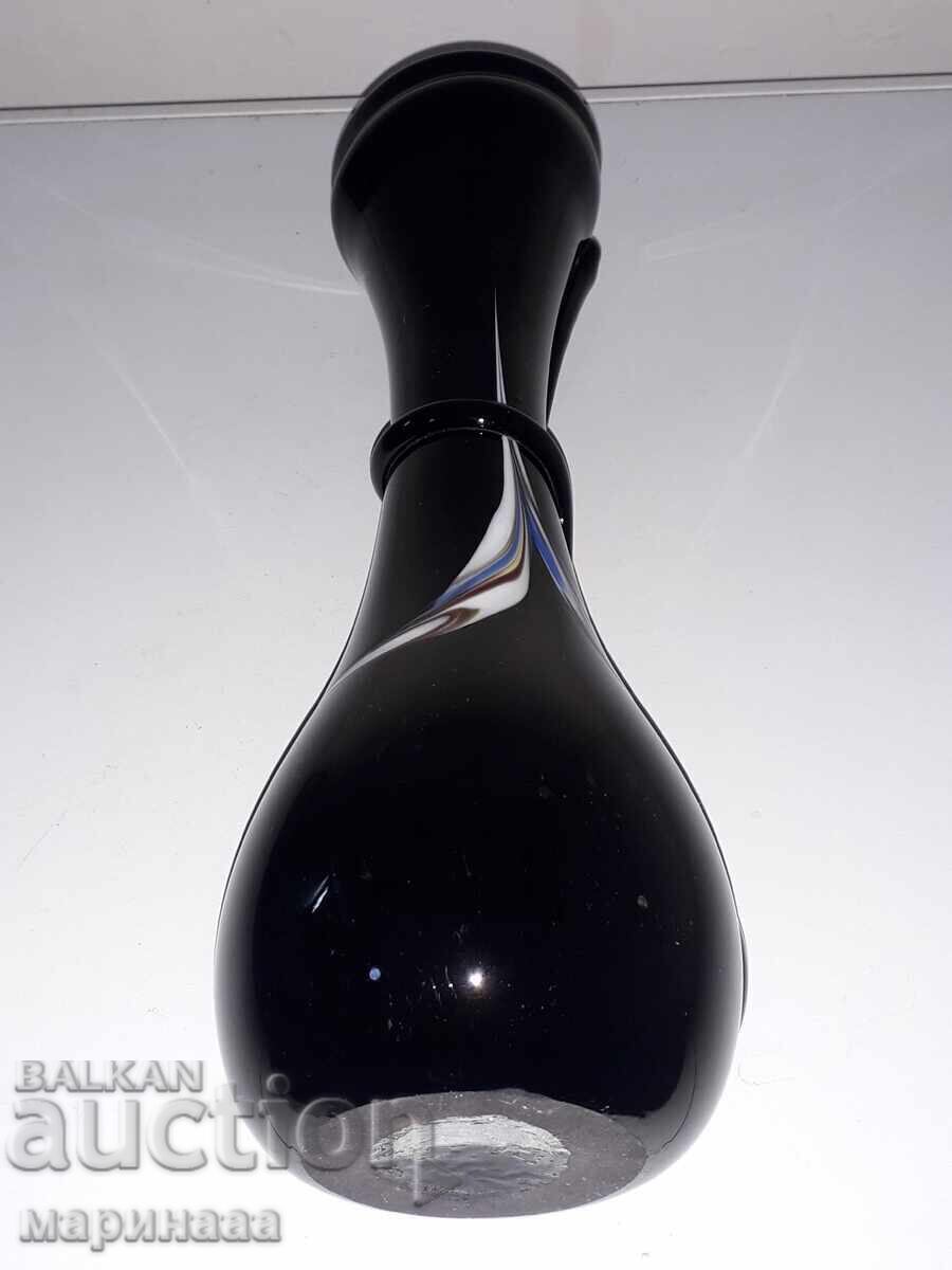 MASSIVE TALL VASE. BG. BLOWN GLASS - 5