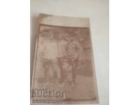 Old military photo postcard