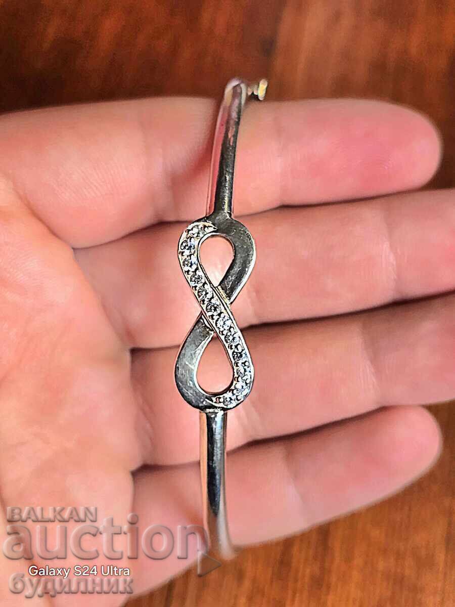 Παράδοση Ασημένιο Μασίφ Σκληρό Βραχιόλι. Βάζω πάνω από 100 Δημοπρασίες