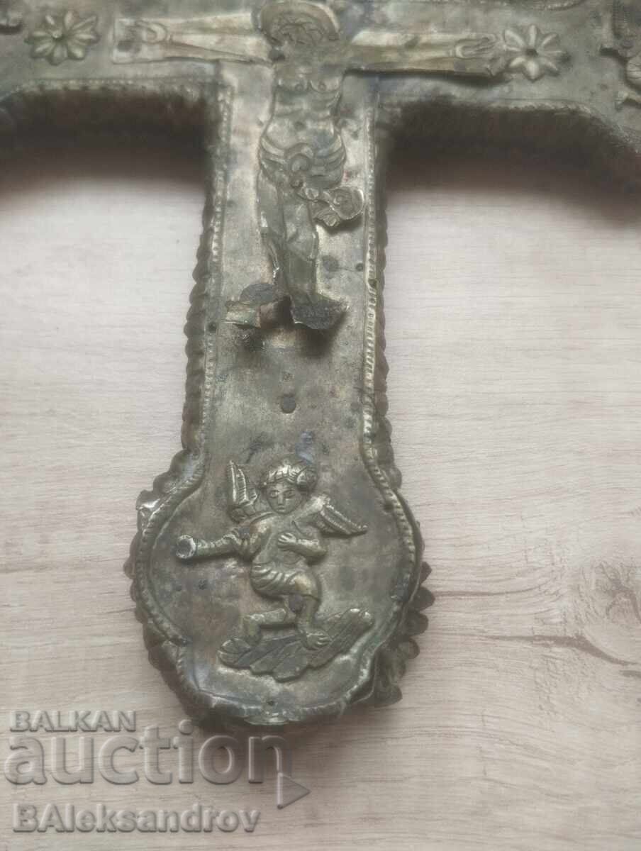 Auction  Renaissance large wrought iron carved cross