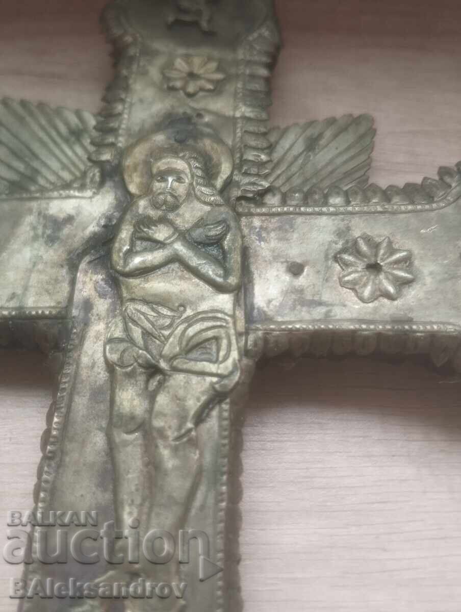 Renaissance large wrought iron carved cross - 6