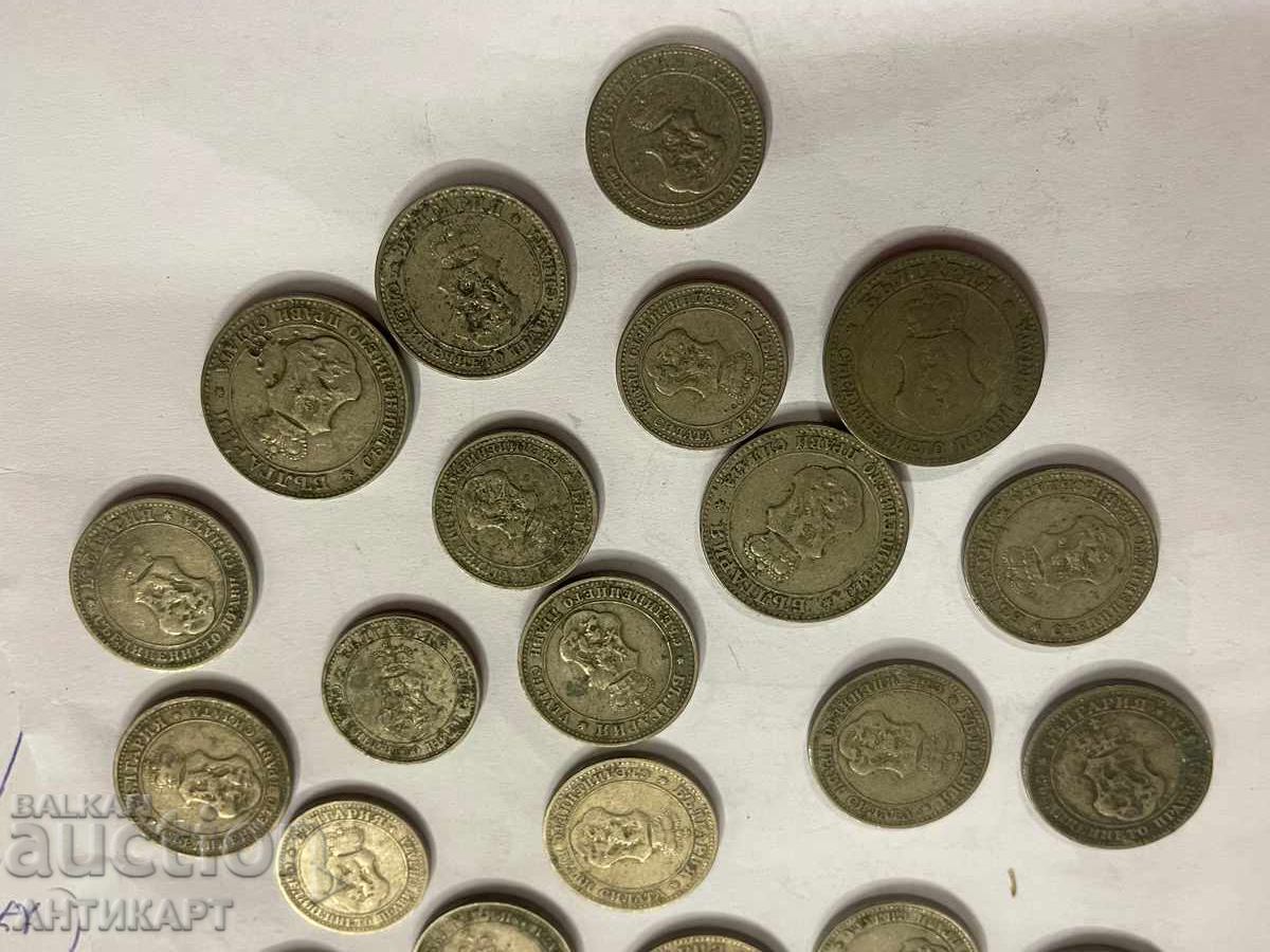 Lot of 25 coins of 5, 10 and 20 stotinki from 1906, 1912 and 1913 - 7 Lot of 25 coins of 5, 10 and 20 stotinki from 1906, 1912 and 1913 - 7