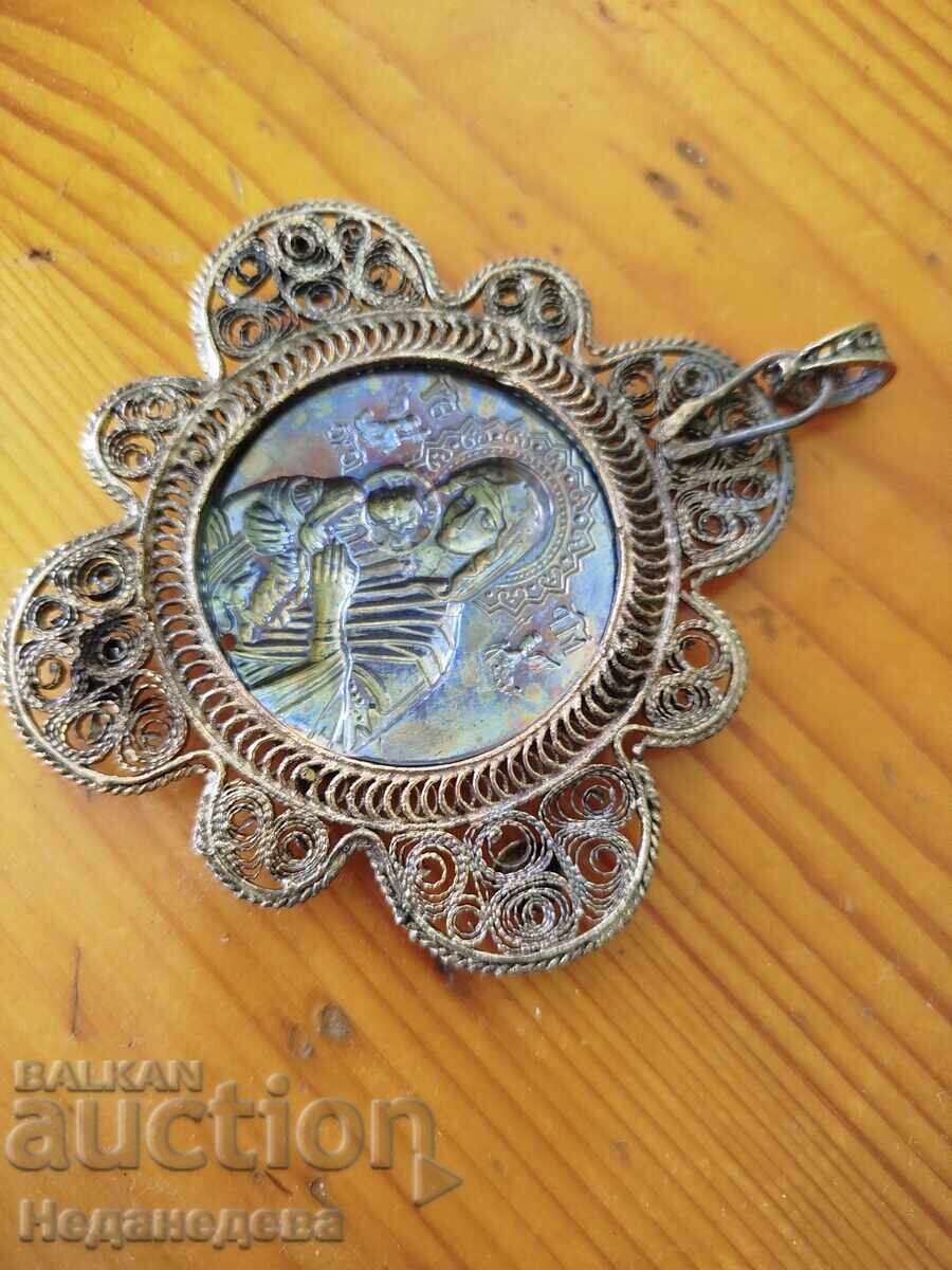 Auction  Icon, medallion, Filigree, panagia